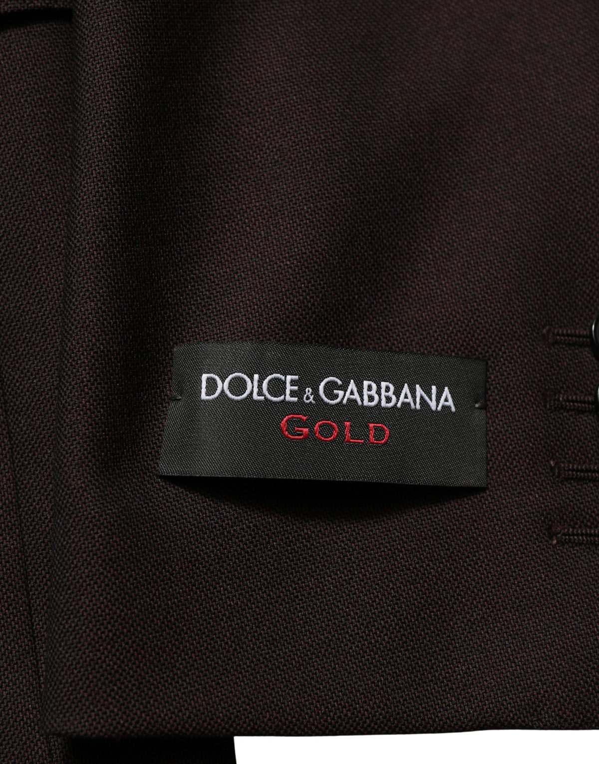 Brown Wool GOLD Single Breasted Men Jacket