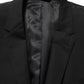 Black Wool Single Breasted Blazer Jacket