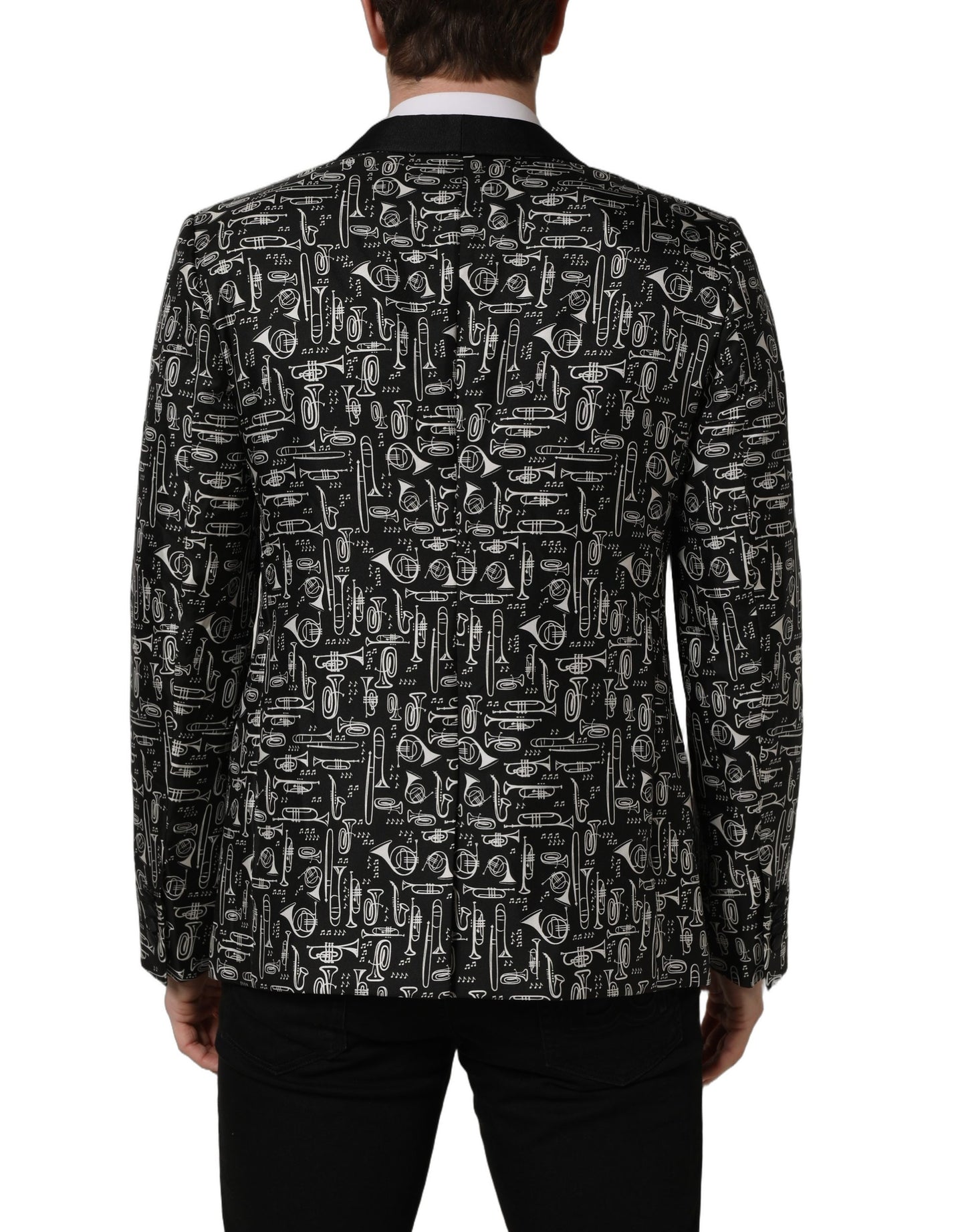 Black Crystal Embellished Coat Blazer Jacket