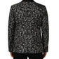 Black Crystal Embellished Coat Blazer Jacket