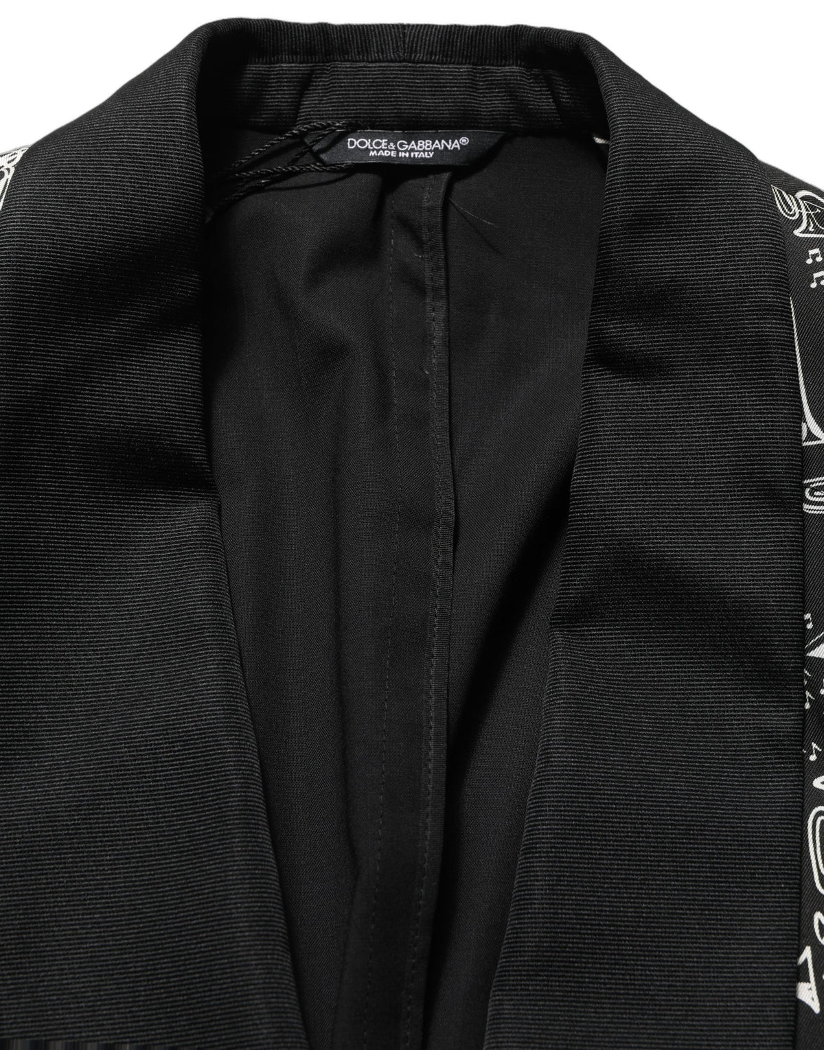 Black Crystal Embellished Coat Blazer Jacket