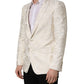 Off White Floral Single Breasted Men Jacket