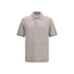 Beige Linen Polo Shirt