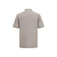 Beige Linen Polo Shirt
