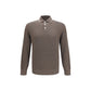 Brown Cotton Polo Shirt