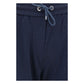 Blue Polyamide Casual Pants