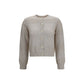 Beige Cotton Sweatshirt