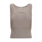Beige Cotton Tank Tops