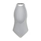 White Polyamide One-Piece Swimsuit