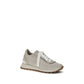 Gray Calf Leather Bos Taurus Athletic Sneakers