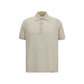 Beige Cotton Polo Shirt