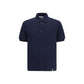 Blue Cotton Polo Shirt