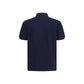 Blue Cotton Polo Shirt
