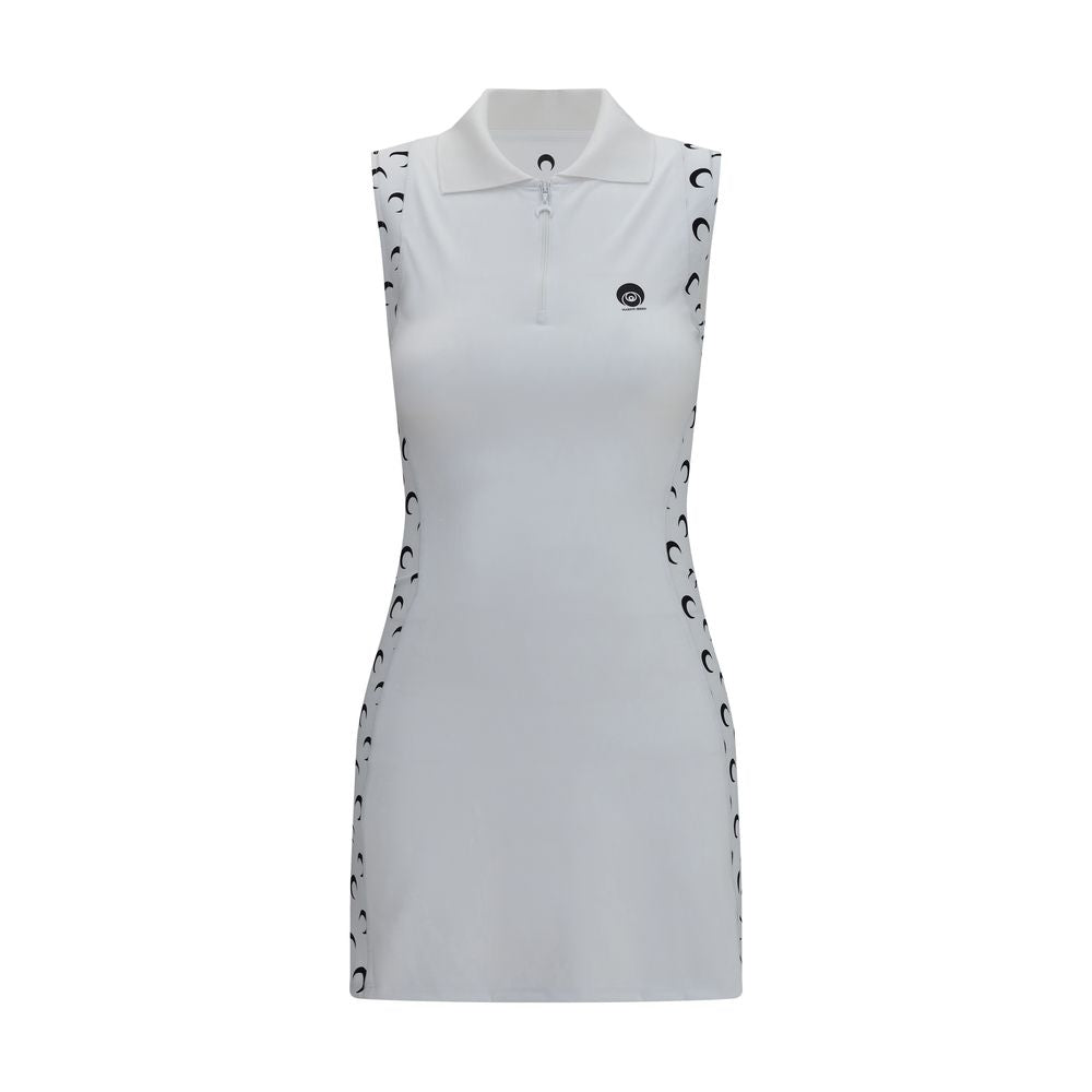 White Polyamide Casual Dress