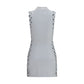 White Polyamide Casual Dress