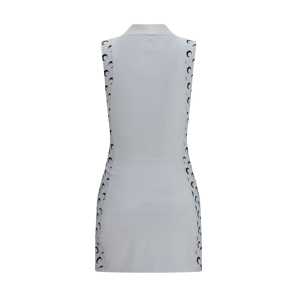 White Polyamide Casual Dress