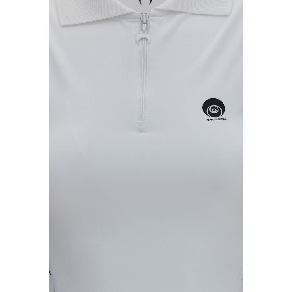 White Polyamide Casual Dress