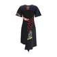 Black Cotton Casual Dress