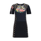 Black Cotton Casual Dress
