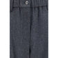 Gray Wool Oves Aries Casual Pants