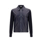 Blue Calf Leather Bos Taurus Leather Jacket