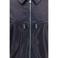 Blue Calf Leather Bos Taurus Leather Jacket