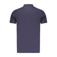 Blue Cotton Men's Polo Shirt
