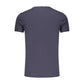Blue Cotton Men's T-Shirt