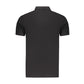 Black Cotton Mens Polo