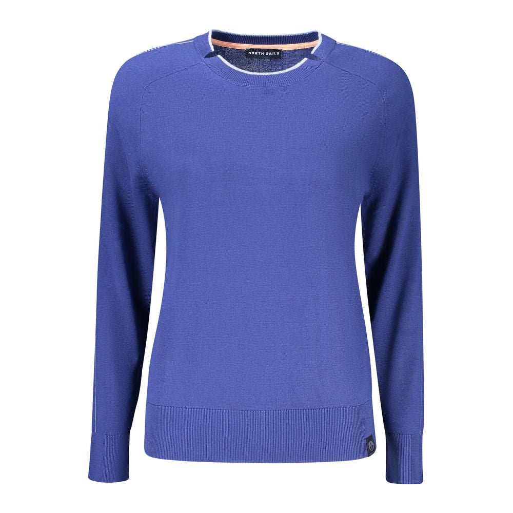 Blue Viscose Women's Sweater
