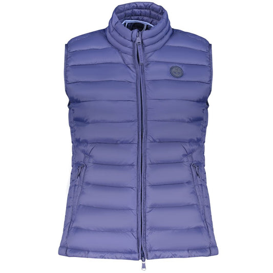 Blue Polyester Women Jacket