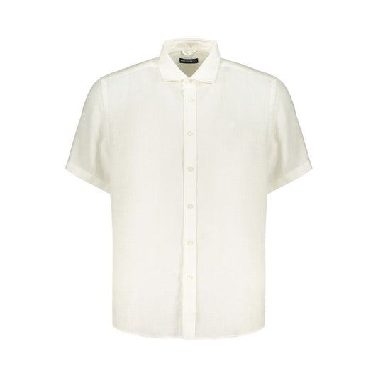 White Linen Men's Shirt