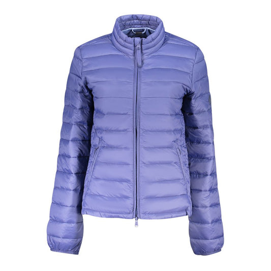 Blue Polyester Women's Jacket