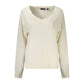 White Cotton Women's Sweatshirt
