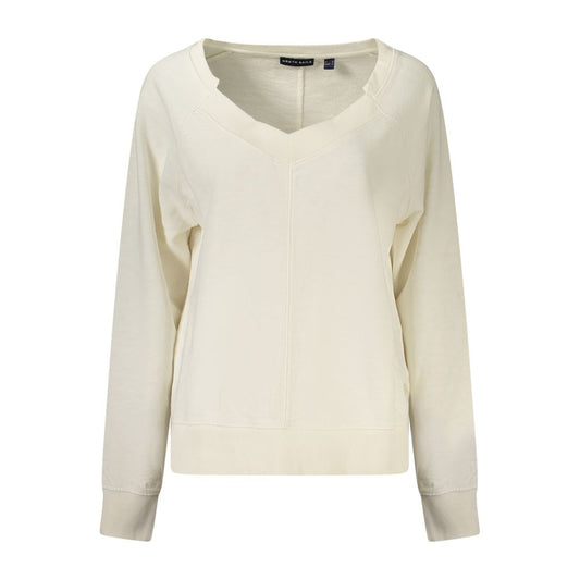 White Cotton Women's Sweatshirt