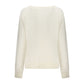 White Cotton Women's Sweatshirt