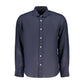Blue Linen Men's Shirt