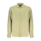 Green Linen Men's Shirt