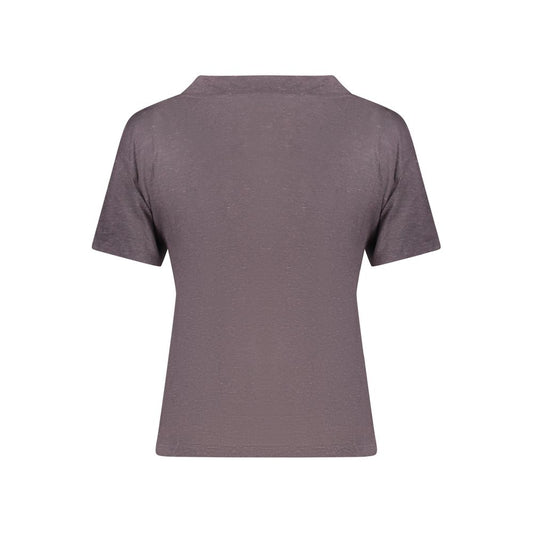 Gray Viscose Women T-Shirt