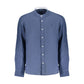 Blue Linen Mens Shirt