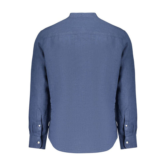 Blue Linen Mens Shirt