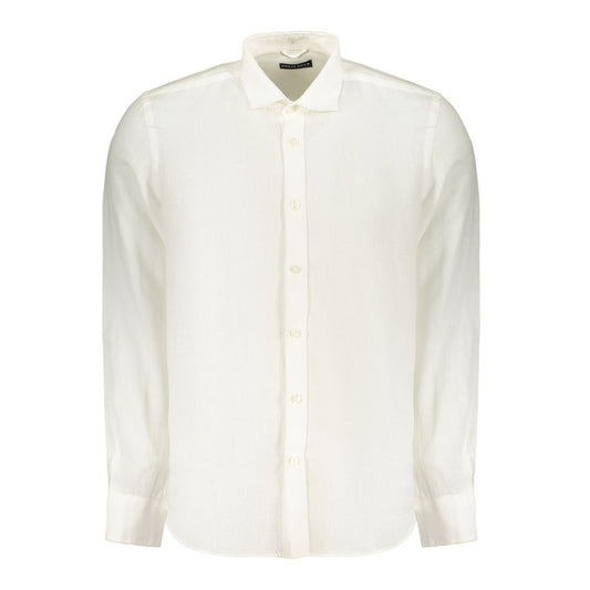 White Linen Men's Shirt