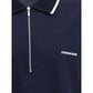 Blue Cotton Polo Shirt