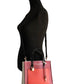 Marc Jacobs Grind Mini Pomegranate Colorblock Leather Tote Crossbody Handbag