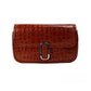 Marc Jacobs The Mini Shoulder Bag Spice Brown Embossed Leather Crossbody Bag