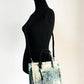 Marc Jacobs Mini Green Multi Splatter Paint Print Nylon Crossbody Tote Handbag