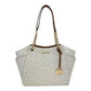 Michael Kors Jet Set Travel Large Logo Tote Vanilla