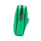 Versace Small Bright Green Nylon Fabric Medusa Crossbody Messenger Bag Purse
