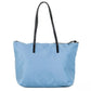 Versace Portuna Medusa Medium Cornflower Blue Nylon Leather Tote Bag Purse