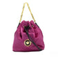 Versace Small Dahlia Nylon Medusa Pendant Bucket Chain Crossbody Bag Purse